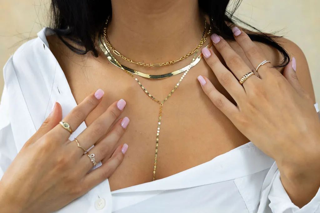 10k Gold Crossiant Ring