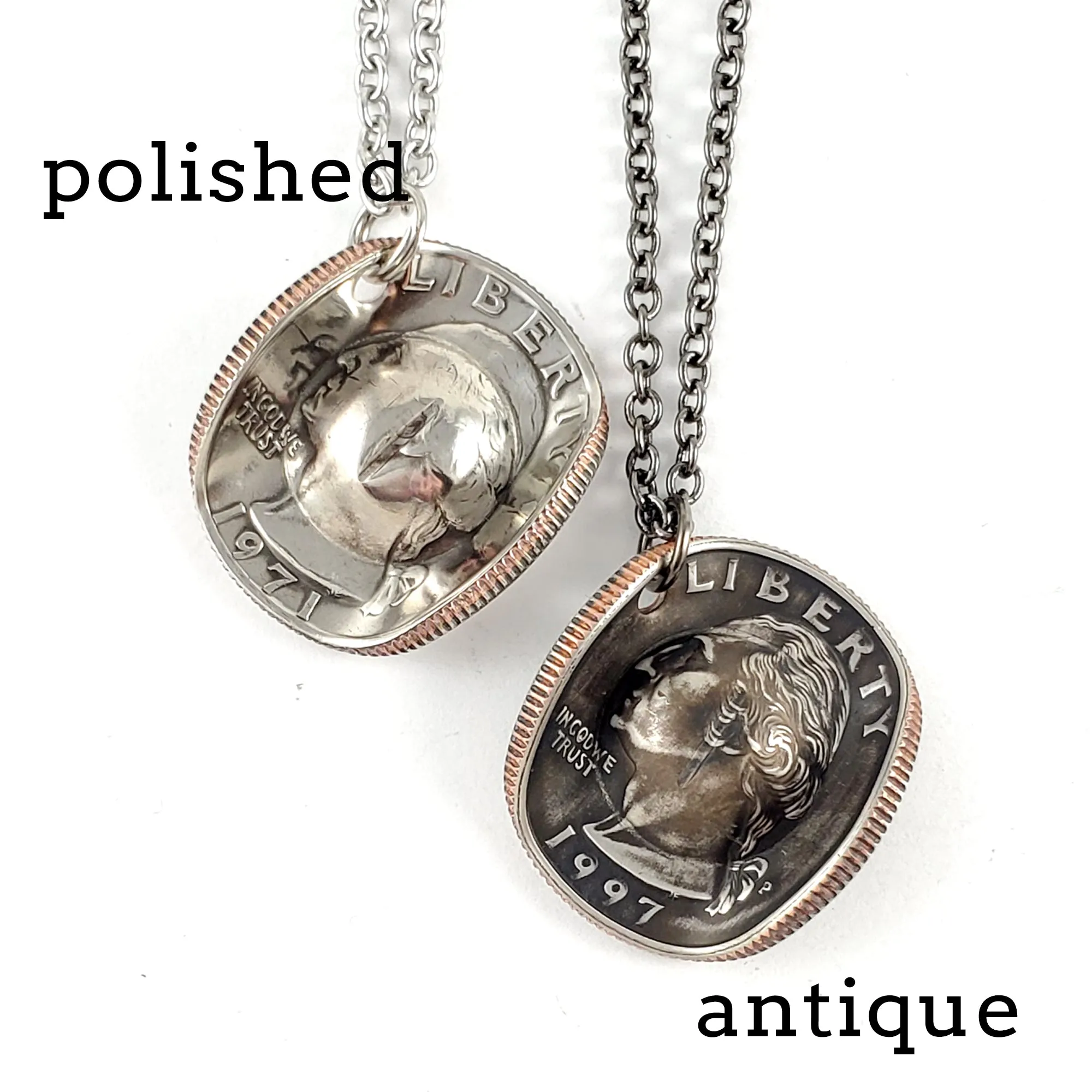 1965-1998 Quarter Cowboy Hat Coin Necklace