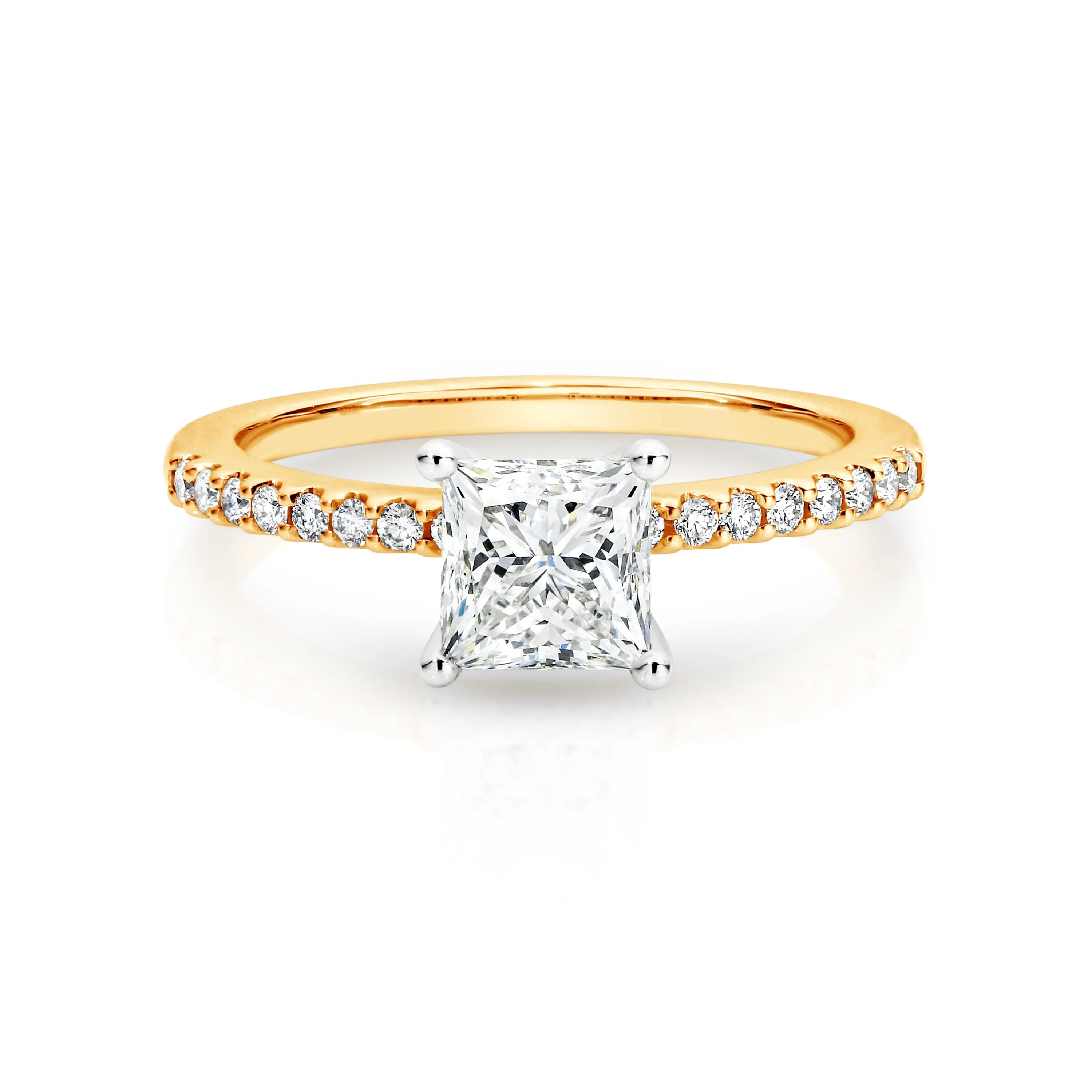 Anika | Princess Cut Solitaire Diamond Engagement Ring