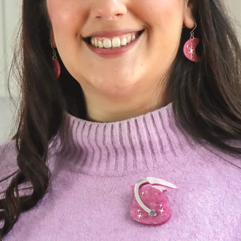 Atomic Tea Time Brooch