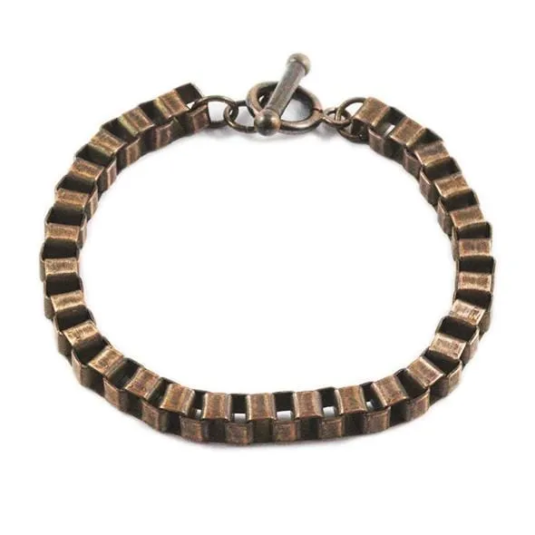 Box Chained Bracelet | Rose Gold