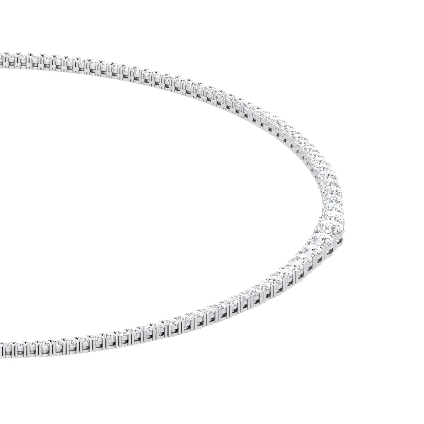 Classic Graduated Strand Of Diamonds