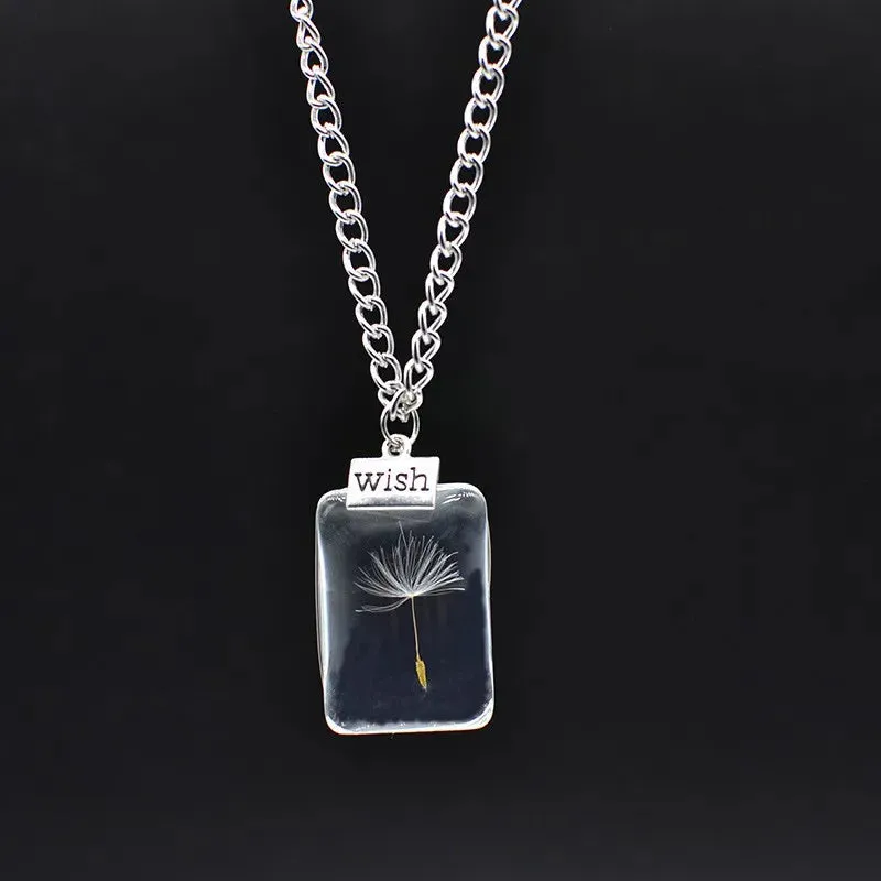 dandelion necklace