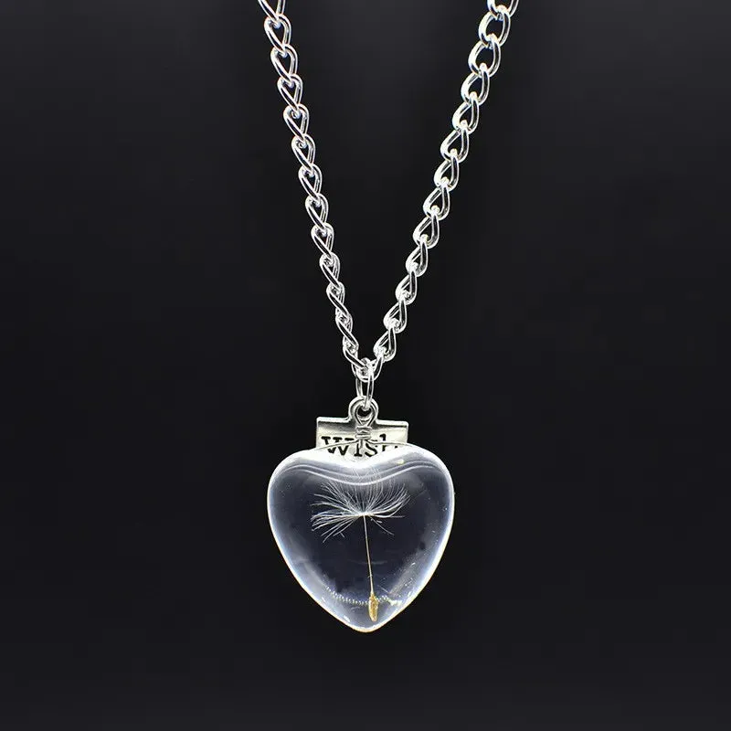 dandelion necklace
