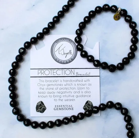 Defining Bracelet- Protection Bracelet with Onyx Gemstones