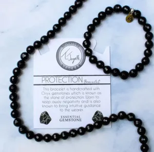 Defining Bracelet- Protection Bracelet with Onyx Gemstones