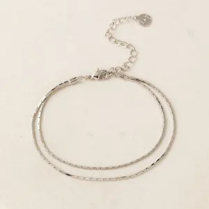 Dion Layered Bracelet Silver