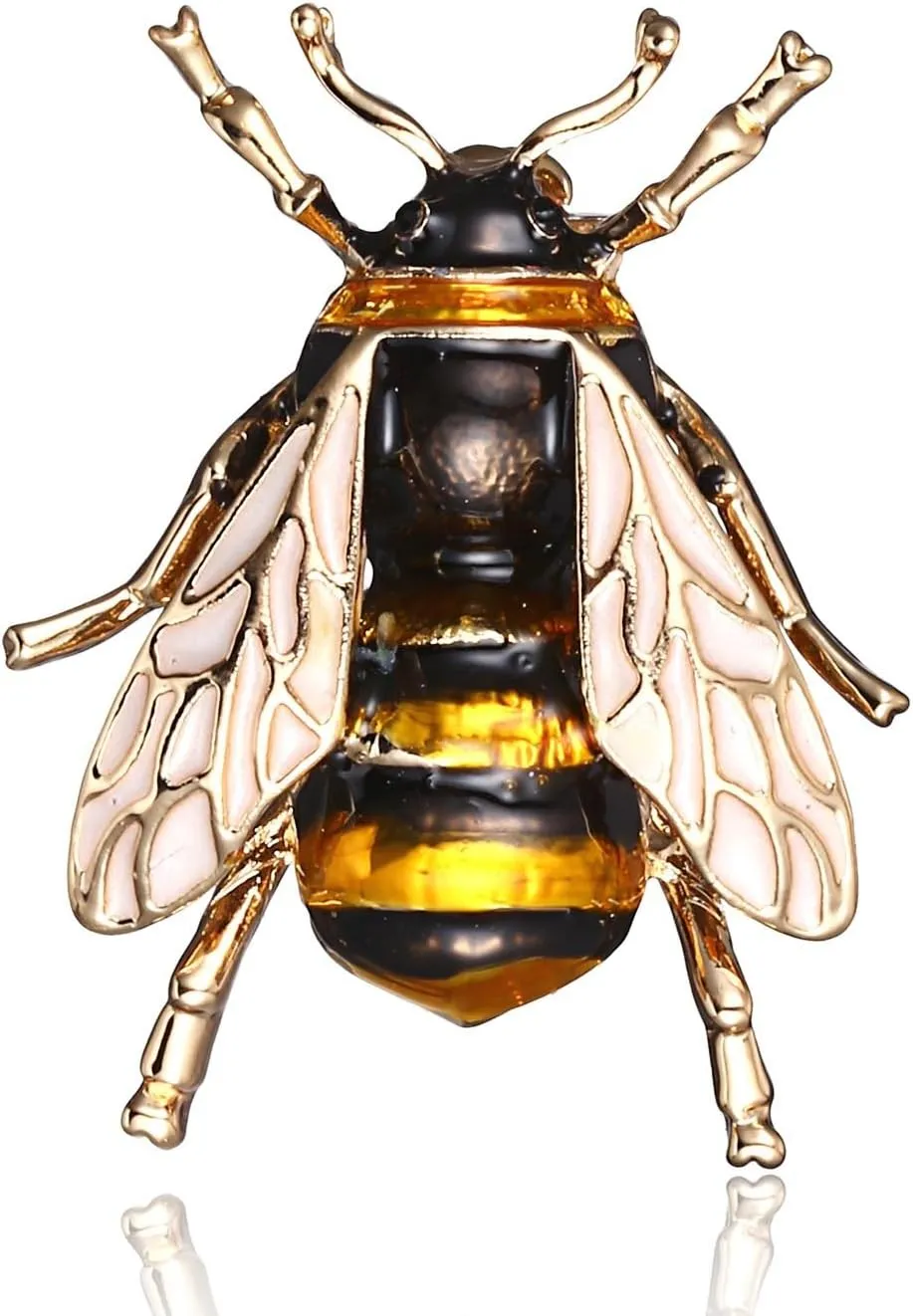 Fashion Natural Insect Animal Enamel Brooches Bee Bumble Bee Spider Alloy Pins Vintage Jewelry