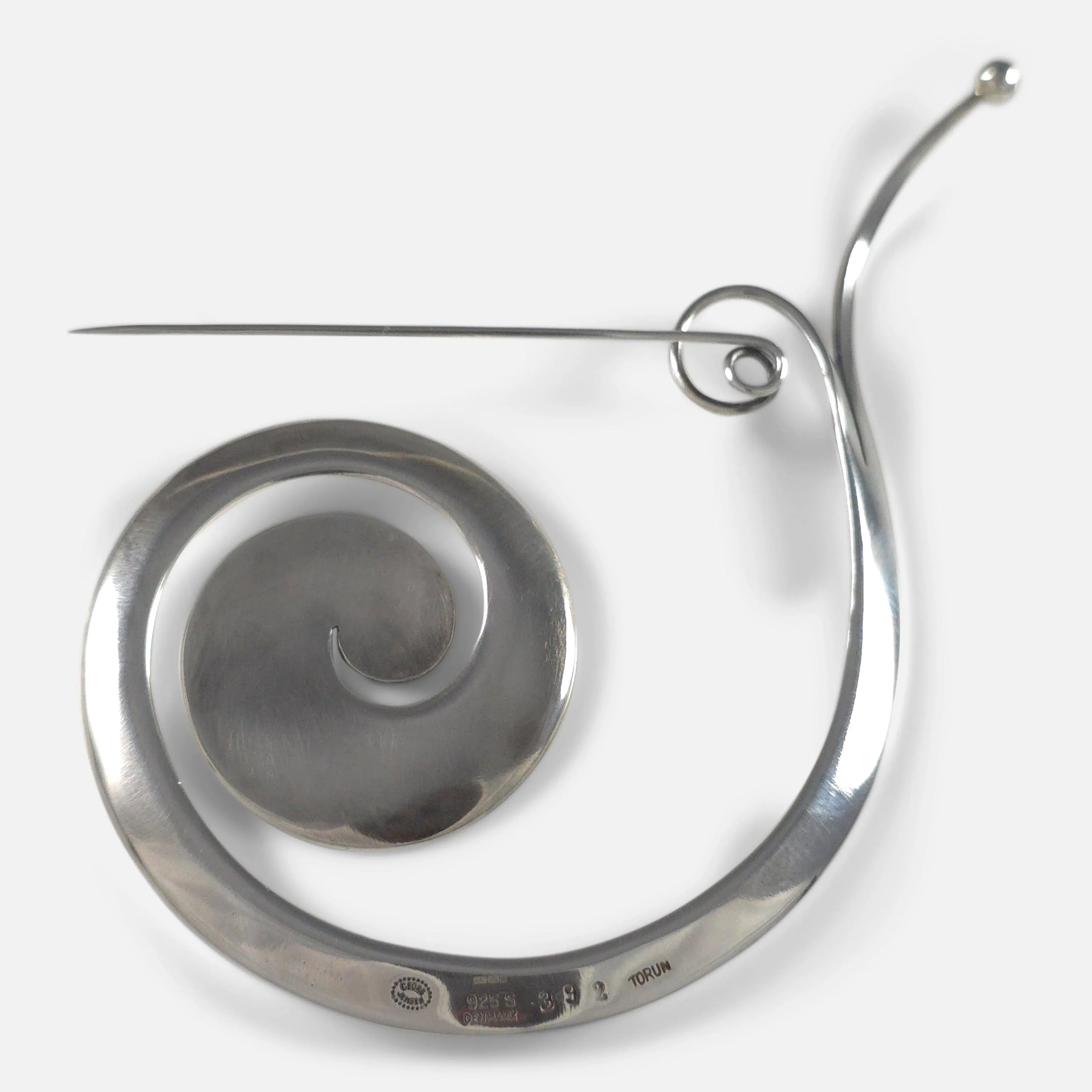 Georg Jensen Sterling Silver Brooch #392 By Vivianna Torun