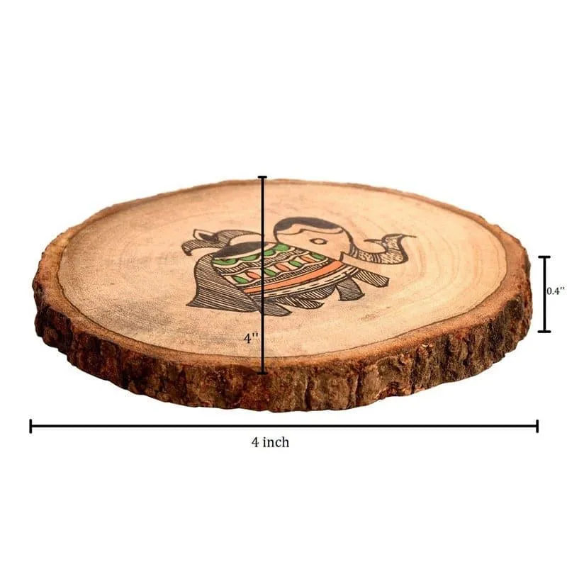 Haathi Tribal Coaster - Set Of Four