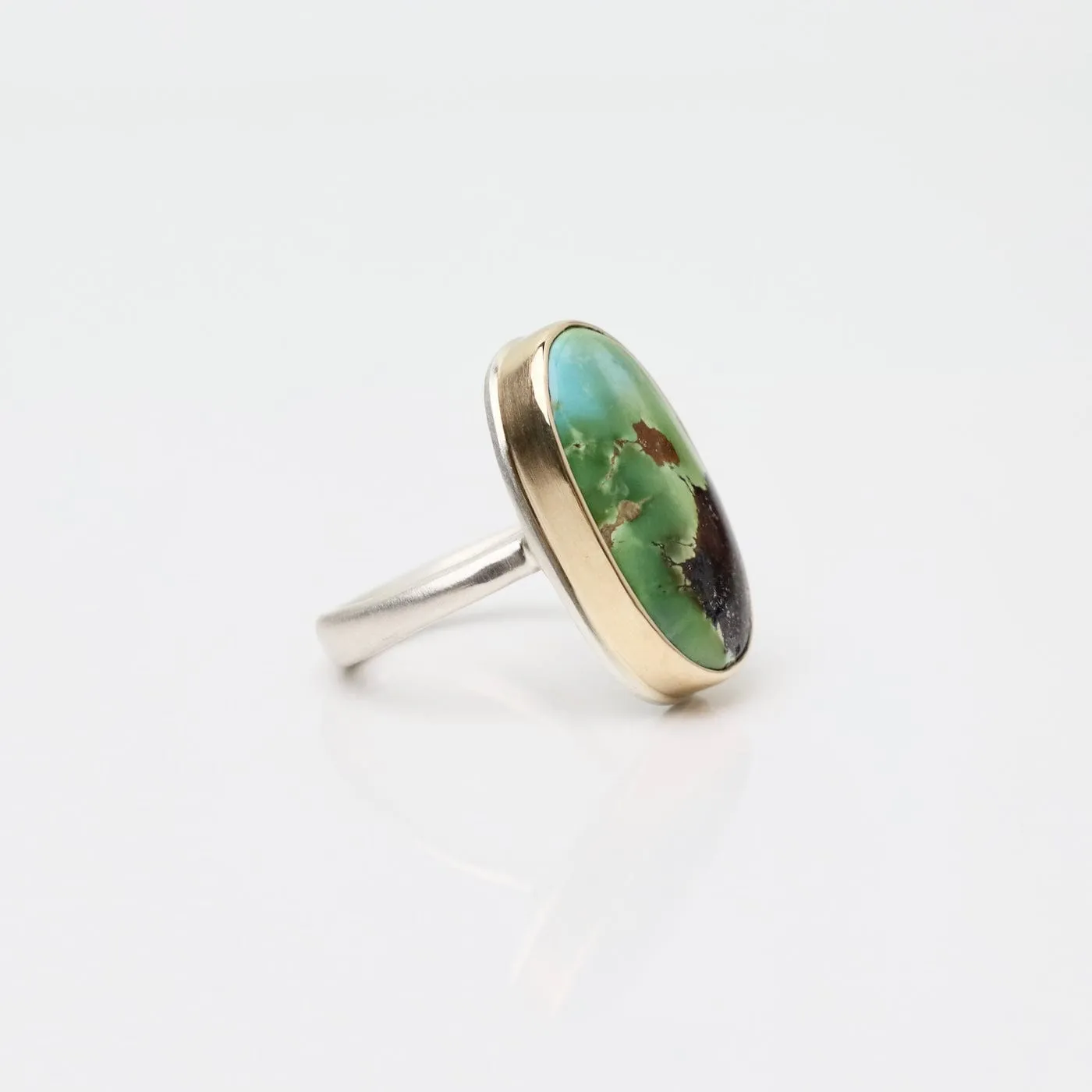 Jamie Joseph Vertical Oval Sonoran Mountain Turquoise Ring