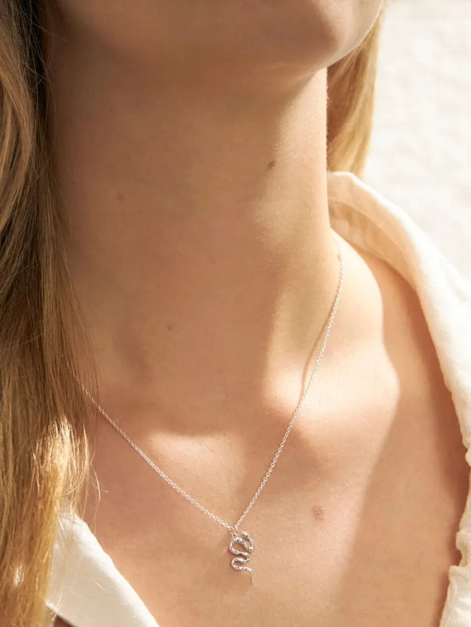 Mystic Serpent Necklace - Silver