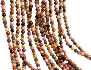 Natural Mix Wood 6mm 108 Mala Beads, Spiritual, Meditation Beads, Reiki, Japa Mala, Buddhist Prayer Beads, Yoga Bracelet, healing beads LKMALA-RRGU-2610