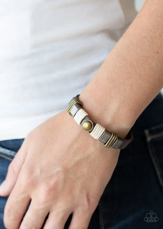 Paparazzi Bracelet ~ Rev It Up - Brown