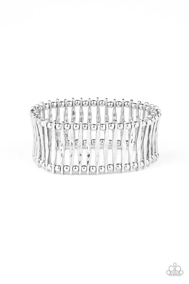 Paparazzi Bracelet ~ Rustic Rebellion - Silver