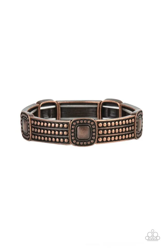 Paparazzi Bracelet ~ Rustic Redux - Copper