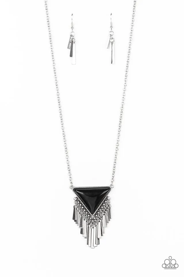 Paparazzi Necklace ~ Badlands Bonanza - Black