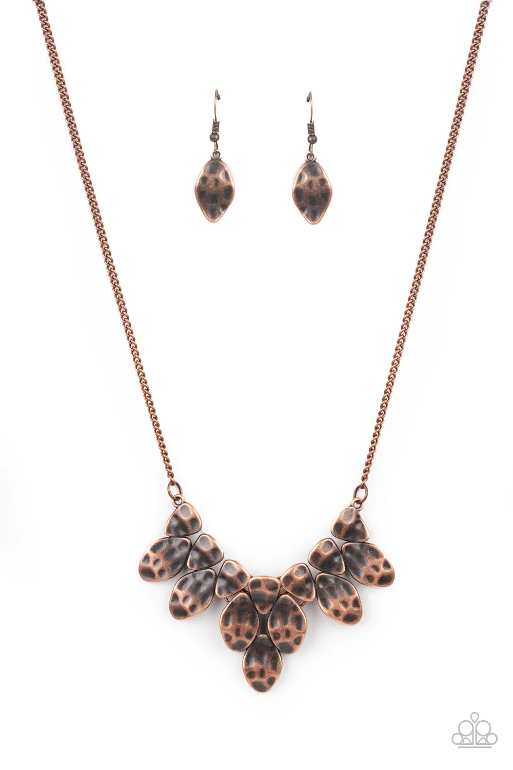 Paparazzi Rustic Smolder - Copper Necklace