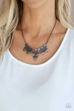Paparazzi Rustic Smolder - Copper Necklace