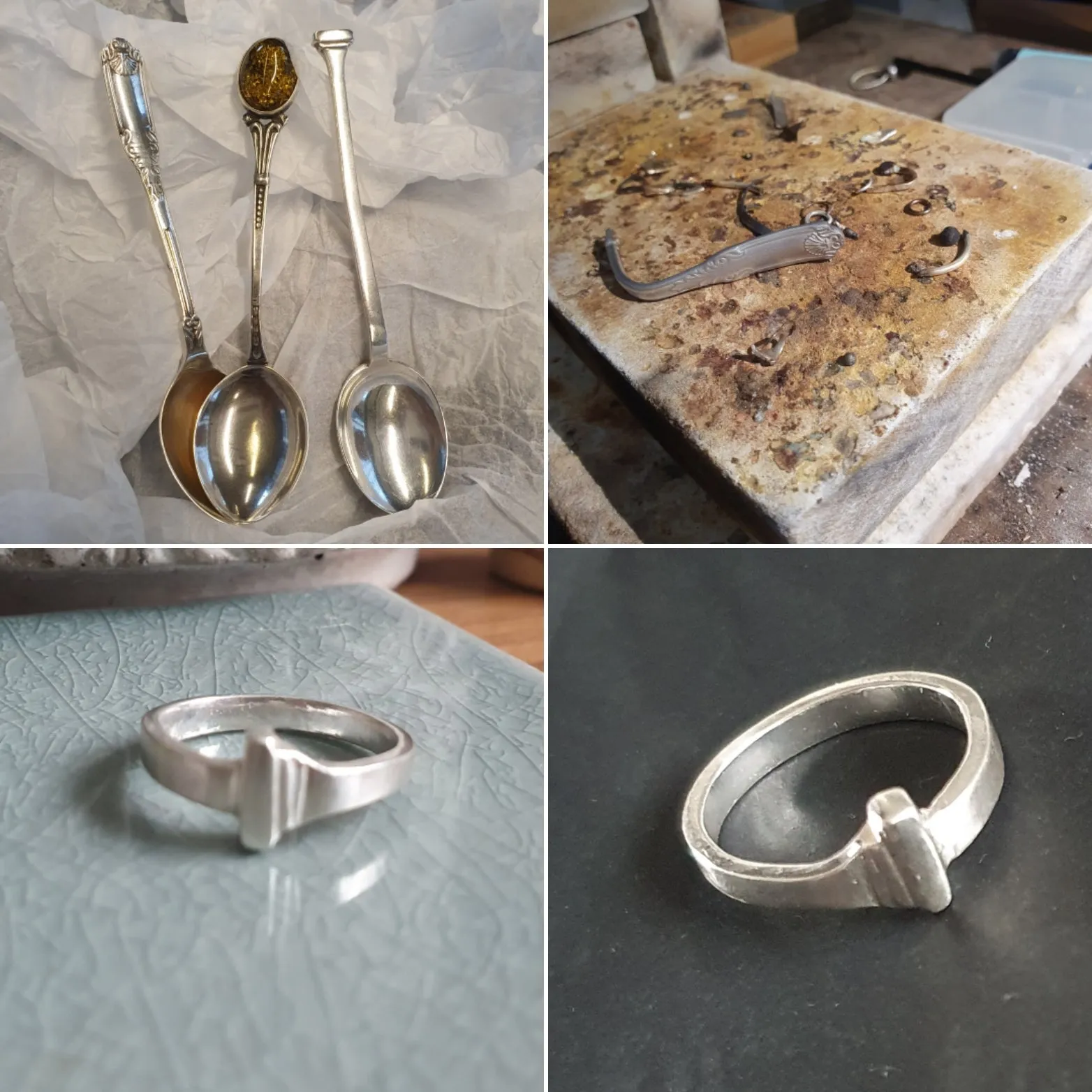 Ring - Recyled Silver Spoon from London Vaults