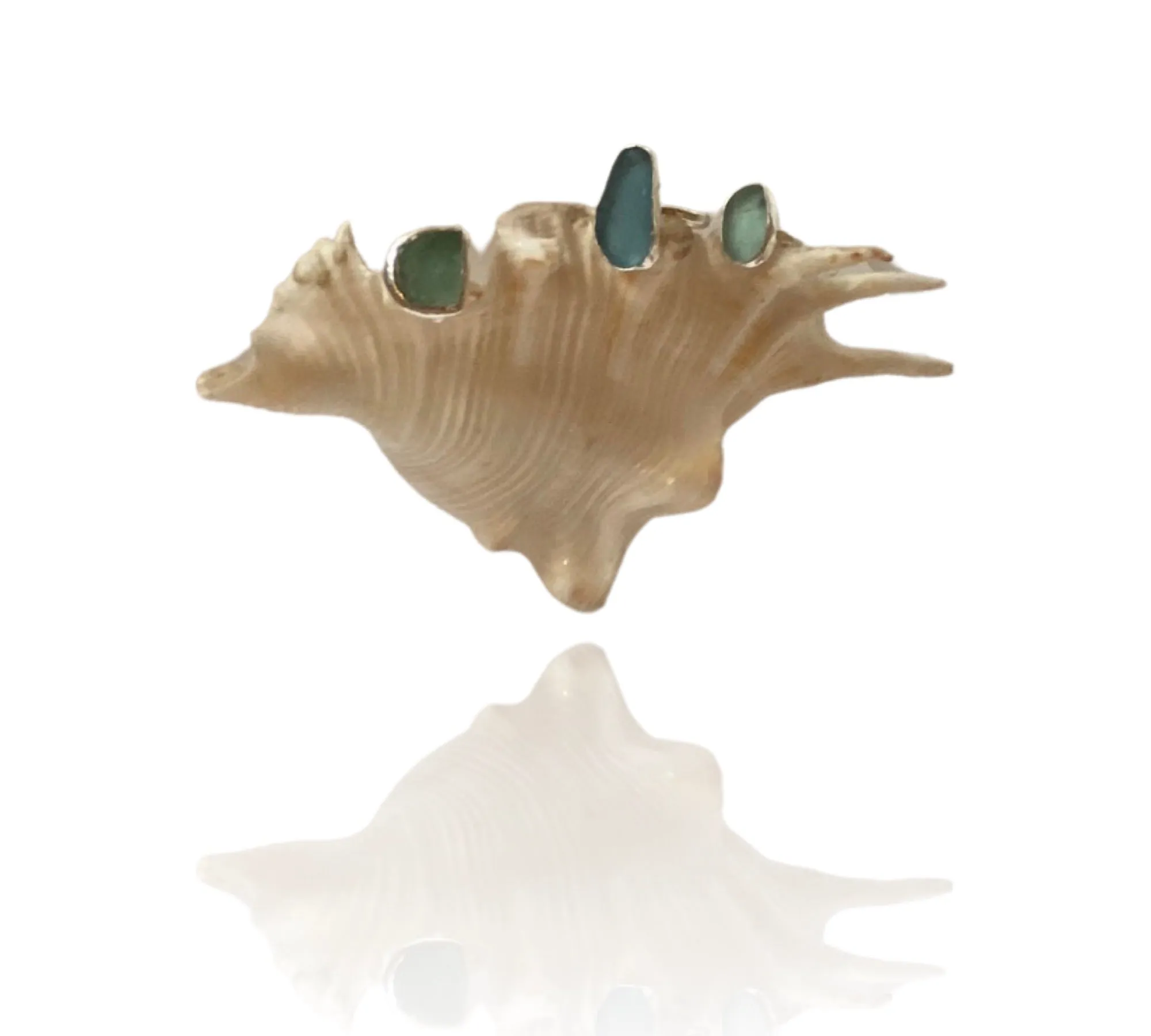 Sea glass Rings