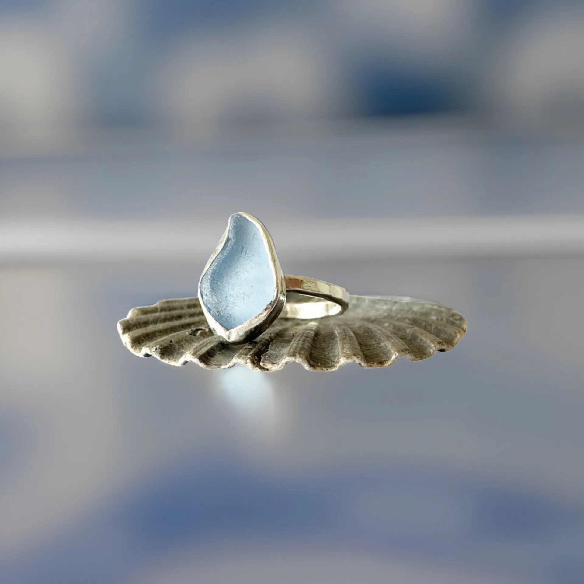 Sea glass Rings
