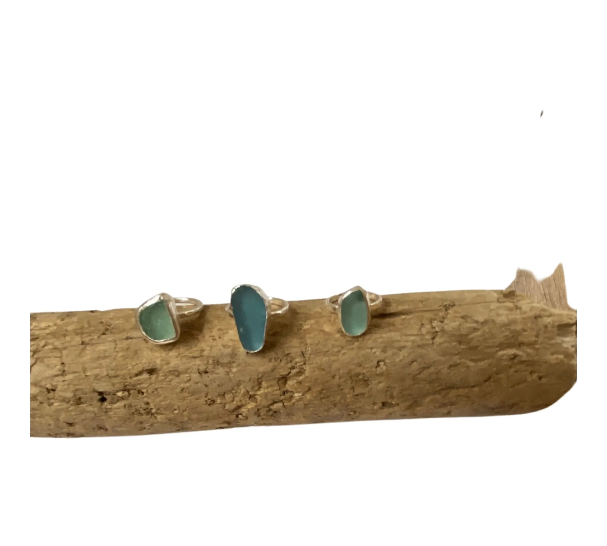 Sea glass Rings