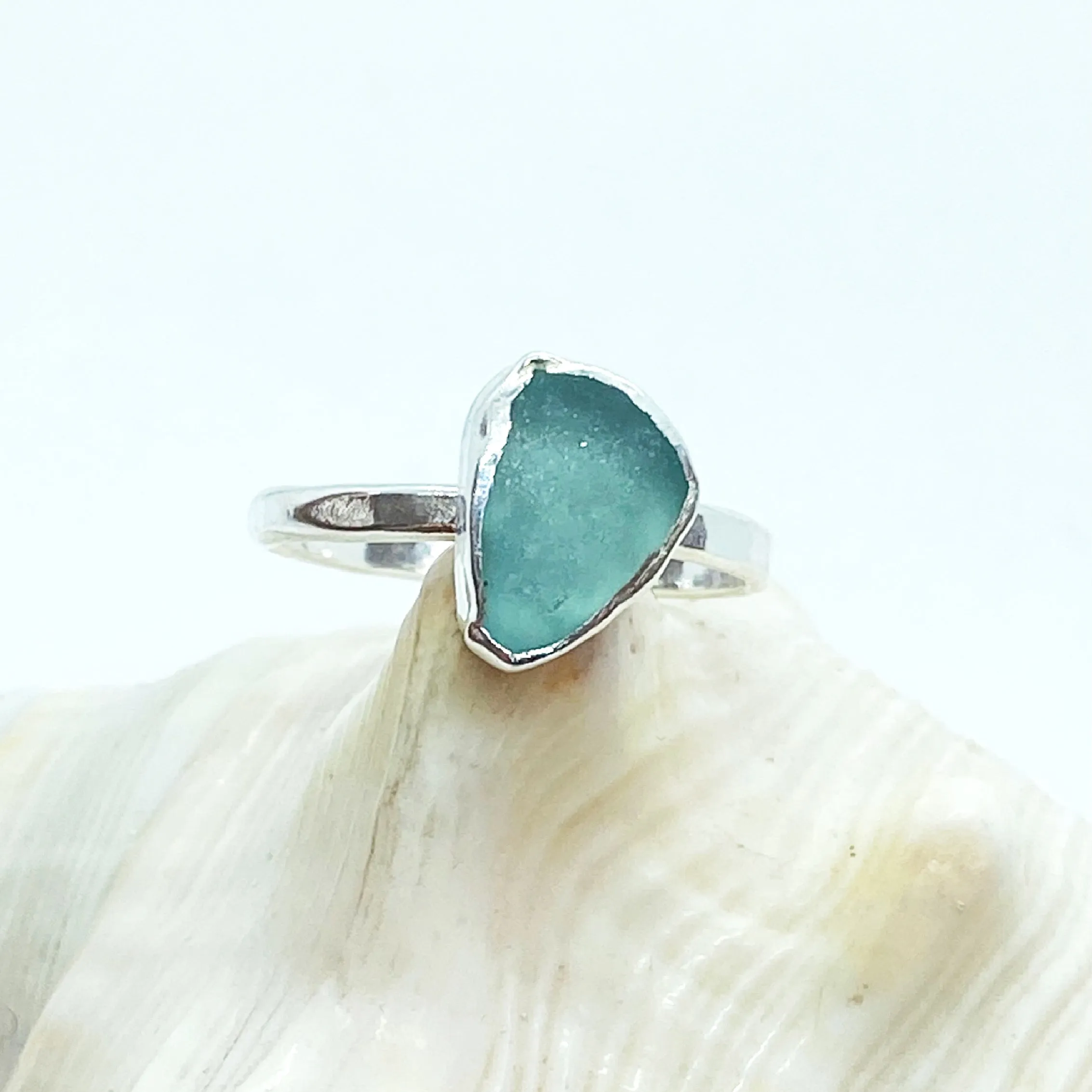 Sea glass Rings