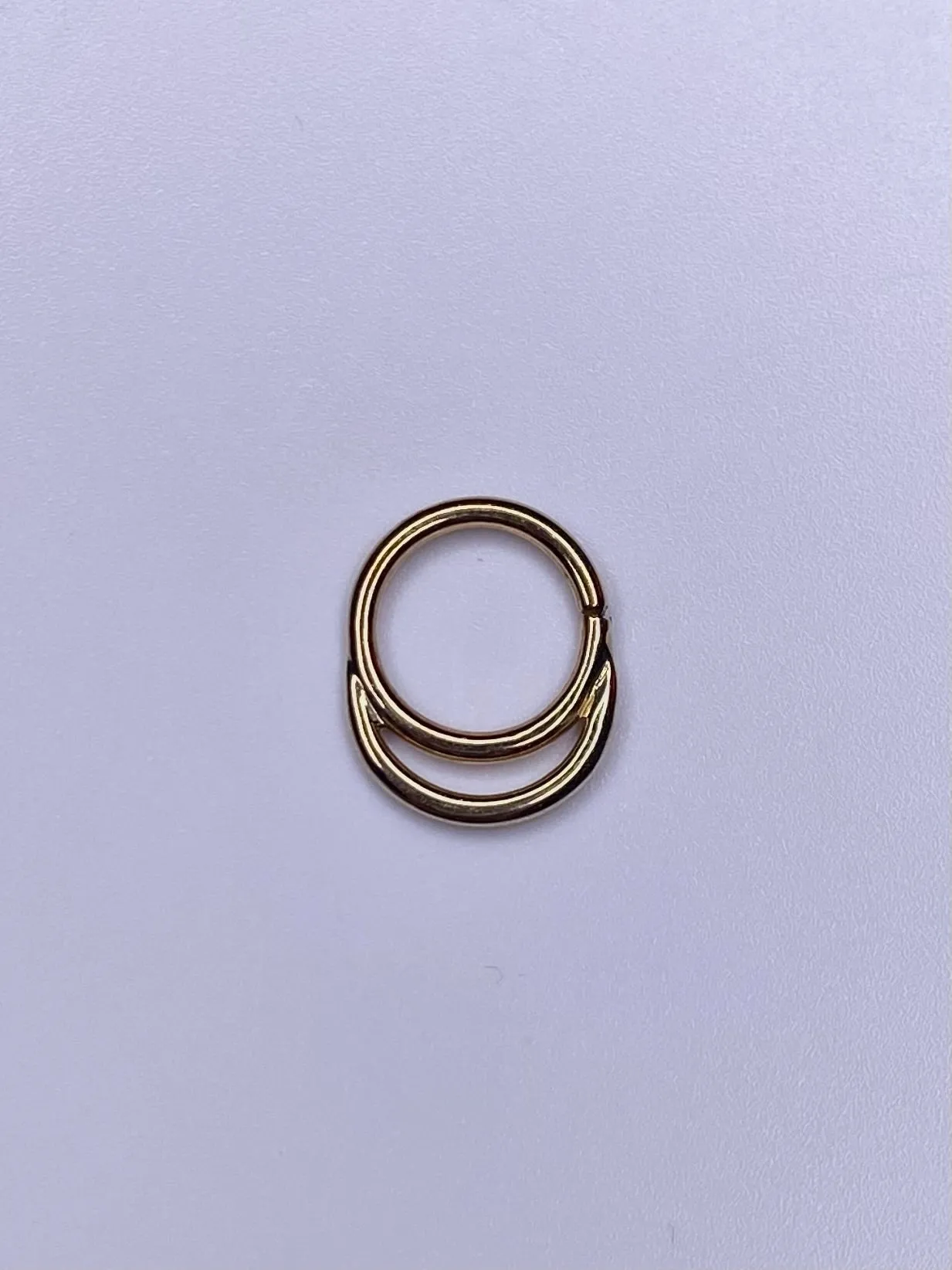 Solid 14kt "Stacked" Seam Ring, popular!!!