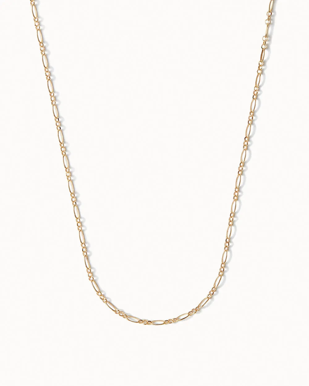 Solid Gold Fine Figaro Chain