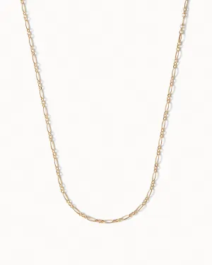 Solid Gold Fine Figaro Chain