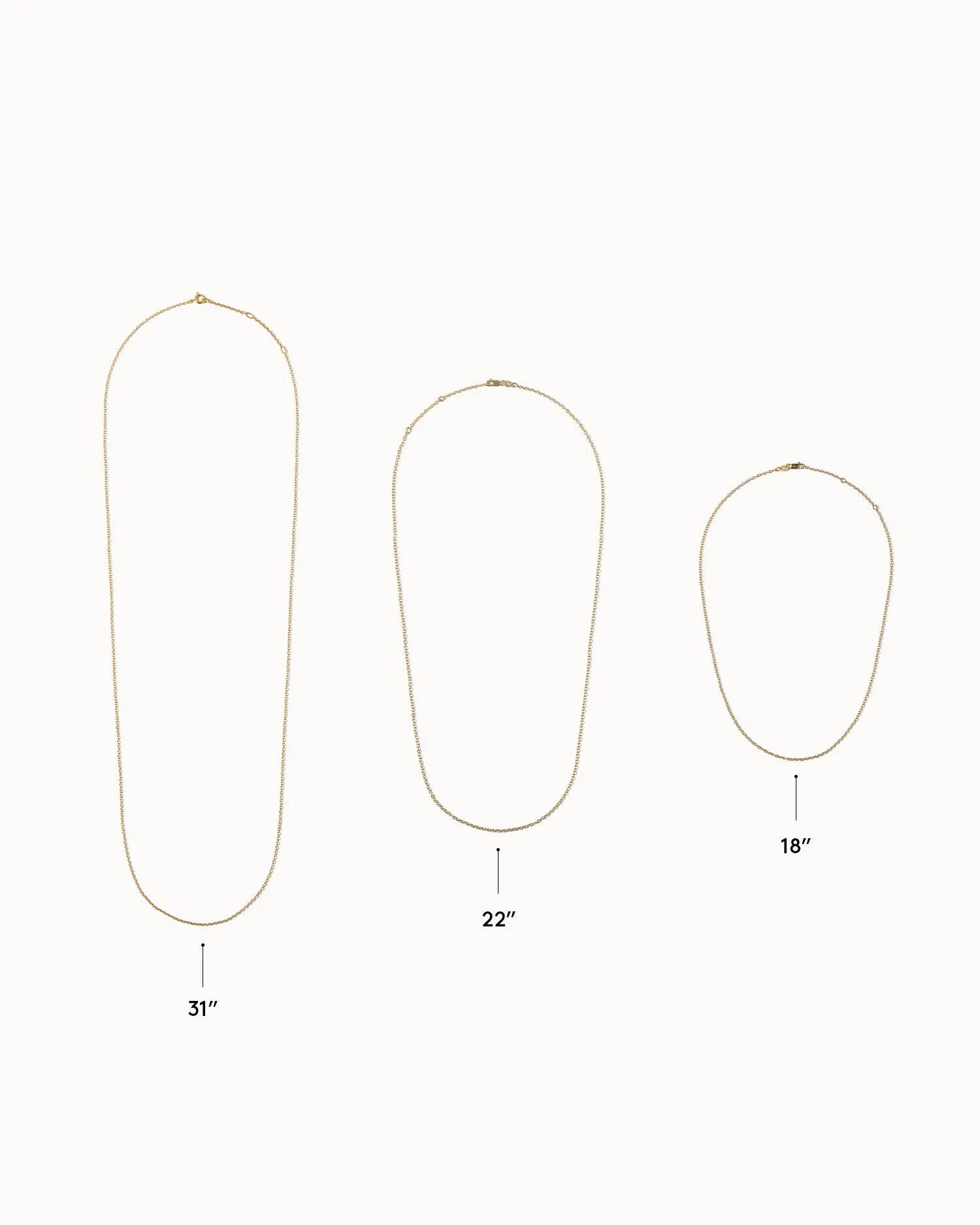 Solid Gold Fine Figaro Chain