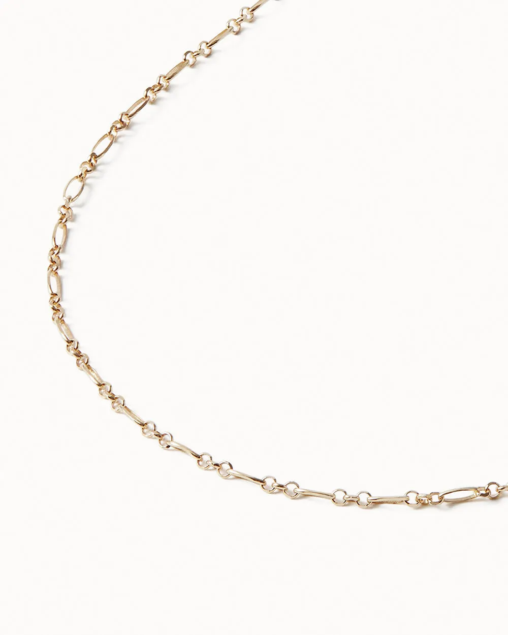 Solid Gold Fine Figaro Chain