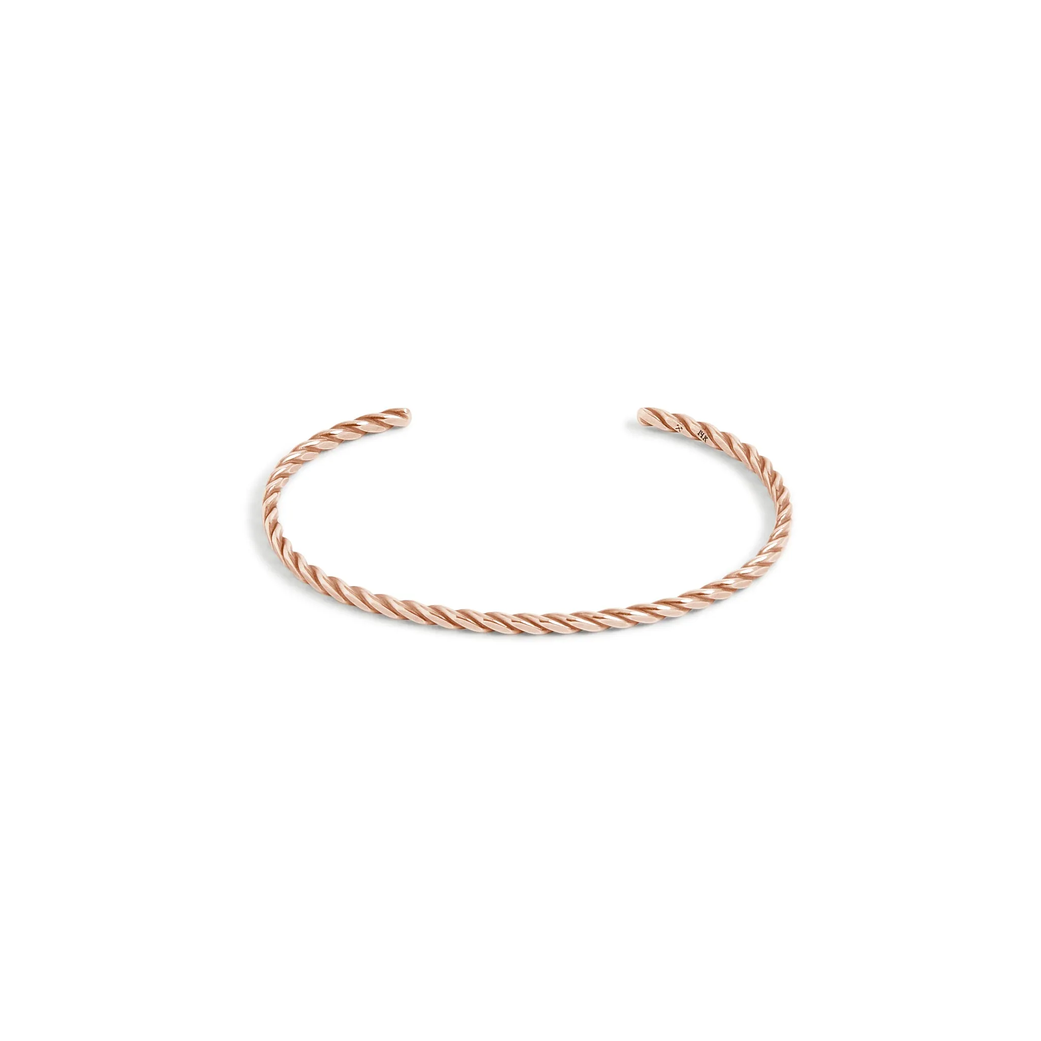 Solid Gold Fineline Plait Cuff