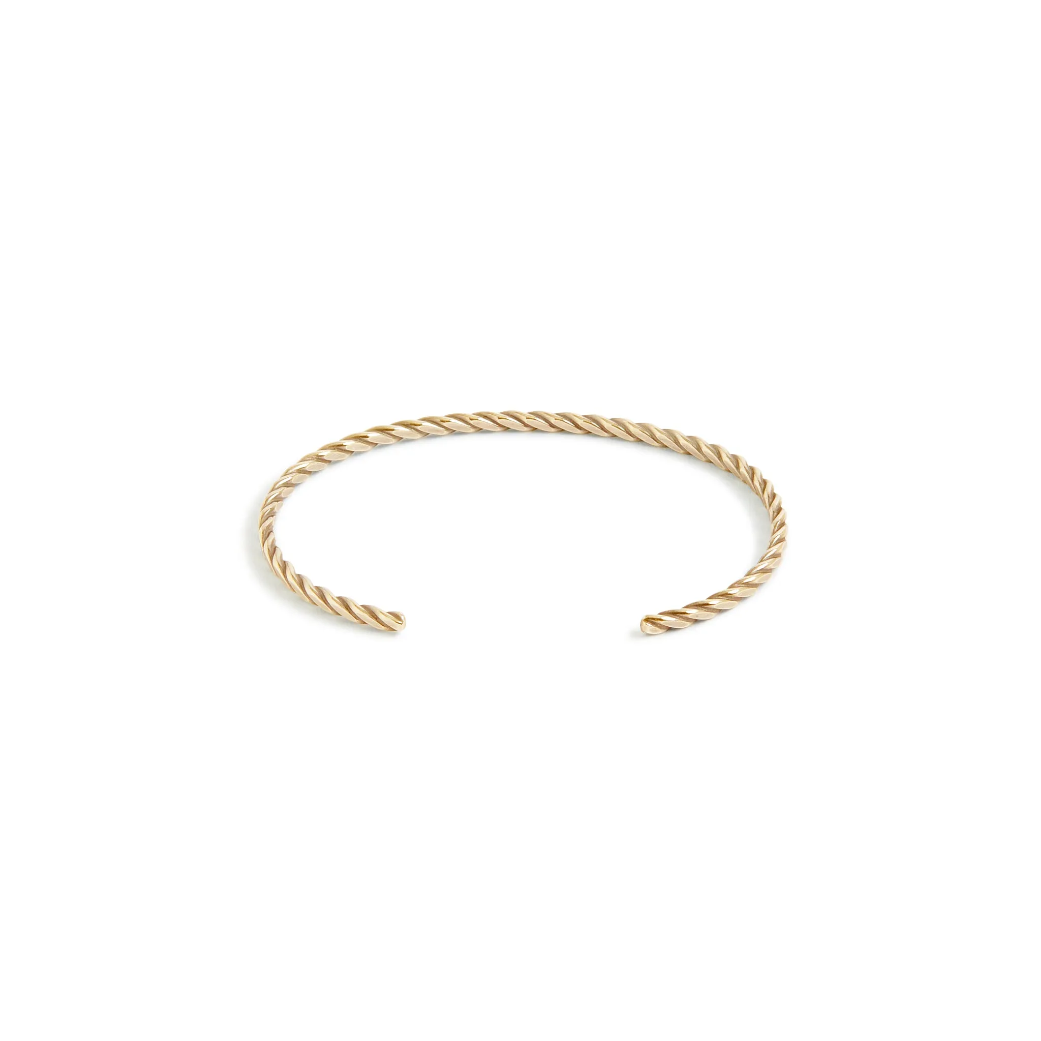 Solid Gold Fineline Plait Cuff