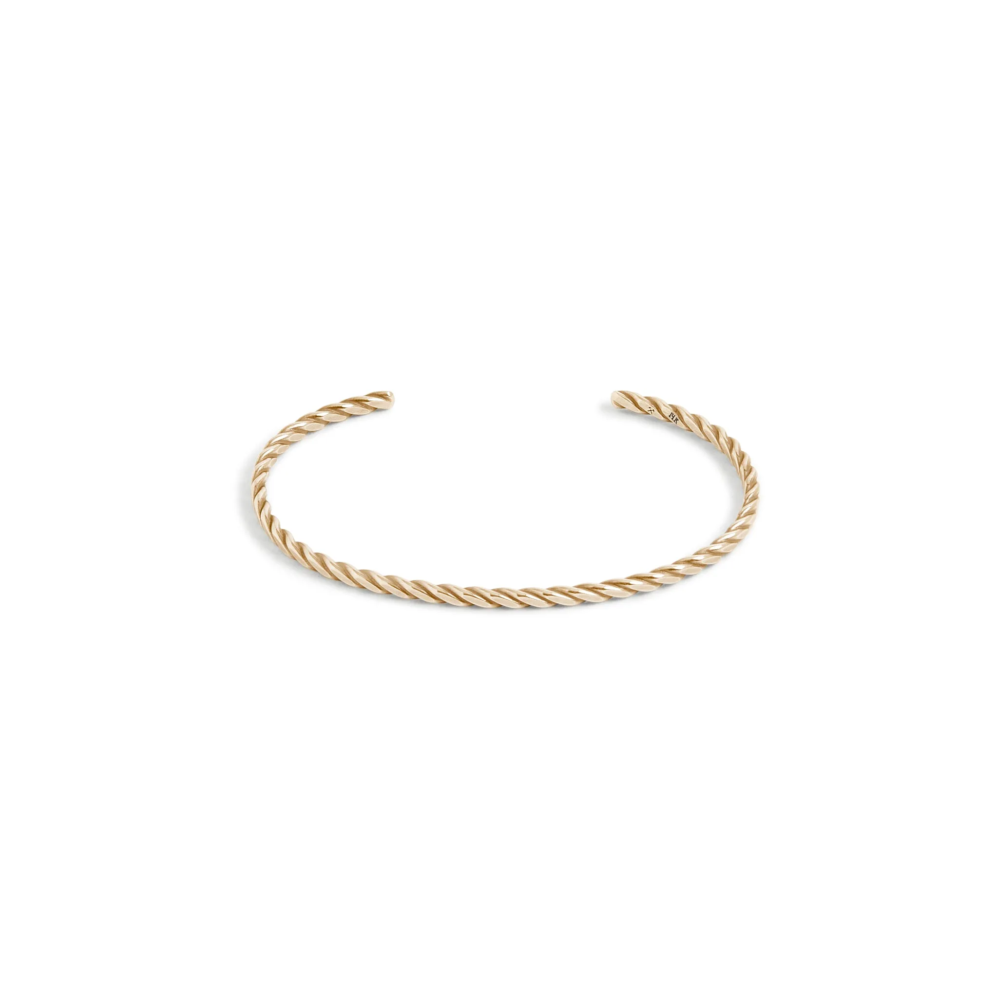 Solid Gold Fineline Plait Cuff