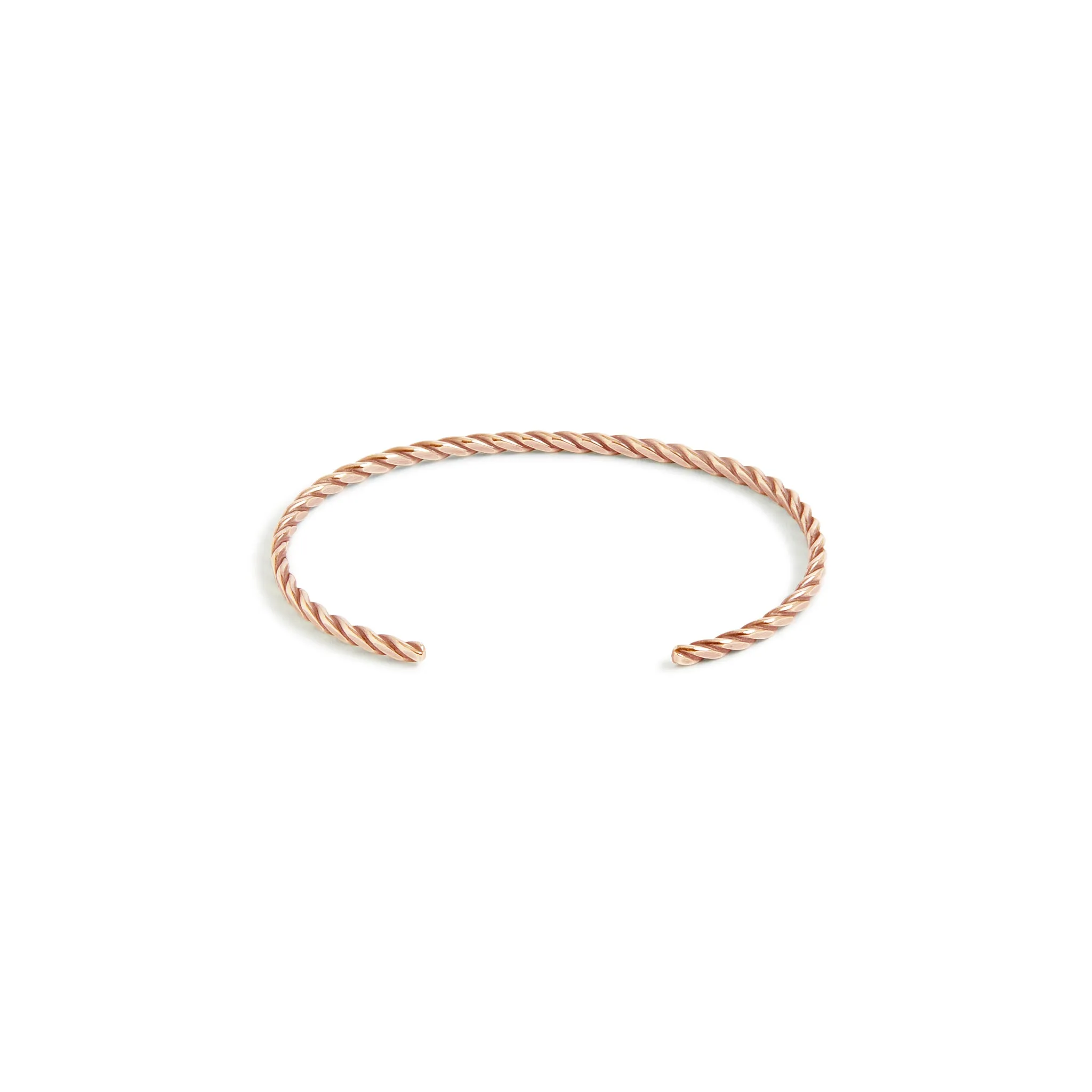 Solid Gold Fineline Plait Cuff