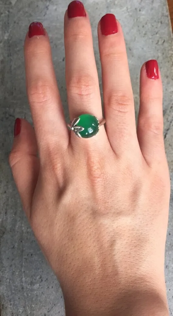 Tourmaline Ring - Pink Leaf Ring - Statement Tourmaline Ring