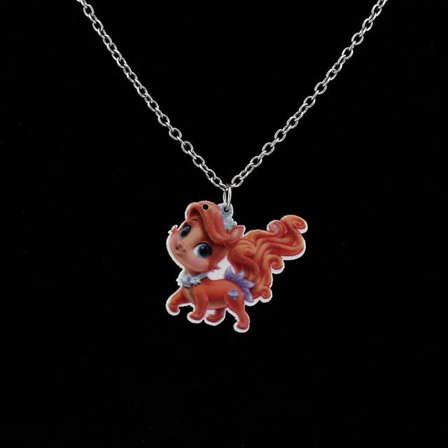 Trusta 2017 New Fashion Girls Kids Gift Jewelry Little Horse Pendant 16"Short Chain Necklace Drop Shipping Xmas Gift KS02