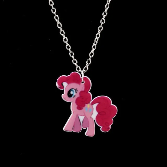 Trusta 2017 New Fashion Girls Kids Gift Jewelry Little Horse Pendant 16"Short Chain Necklace Drop Shipping Xmas Gift KS02