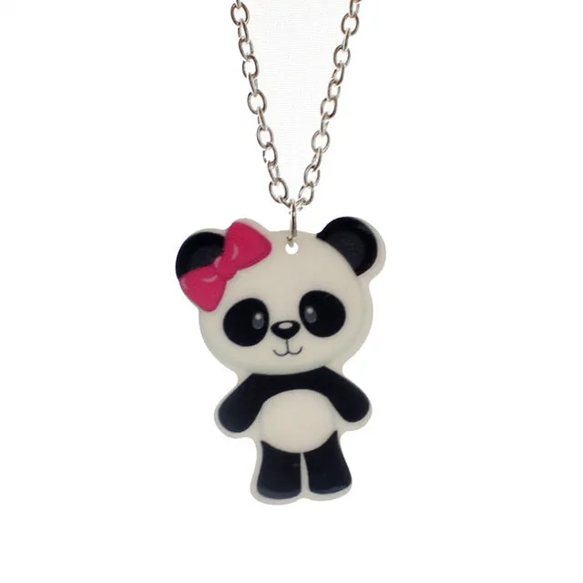 Trusta 2017 New Fashion Girls Kids Gift Jewelry Little Horse Pendant 16"Short Chain Necklace Drop Shipping Xmas Gift KS02
