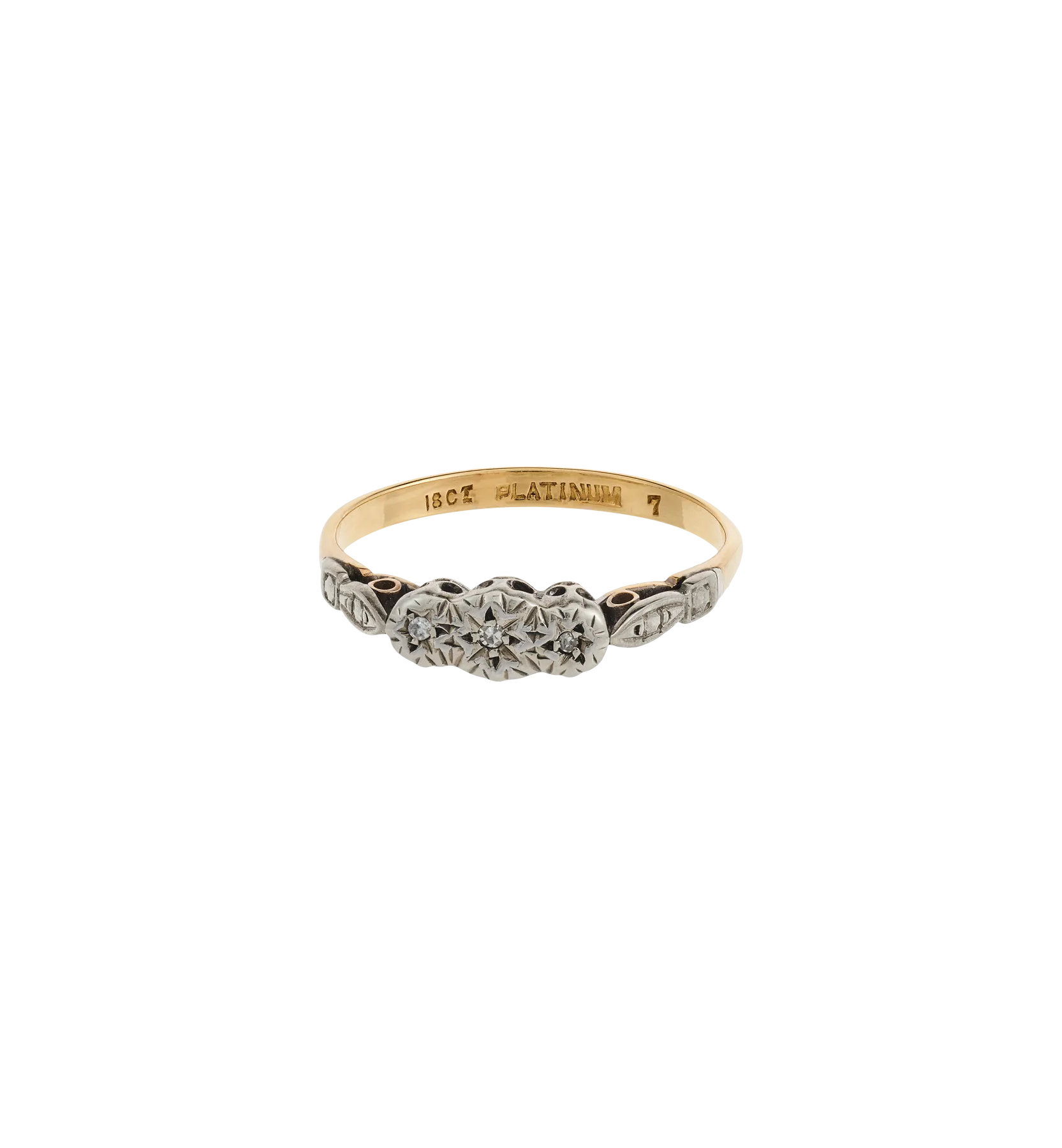 Vintage Diamond Timeless Trilogy Ring