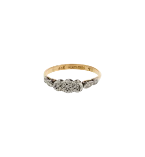 Vintage Diamond Timeless Trilogy Ring