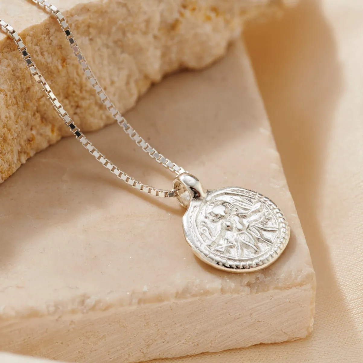 Vintage Style Lucky Deity Charm Necklace